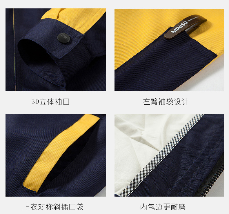 工作服袖口、口袋細(xì)節(jié)展示